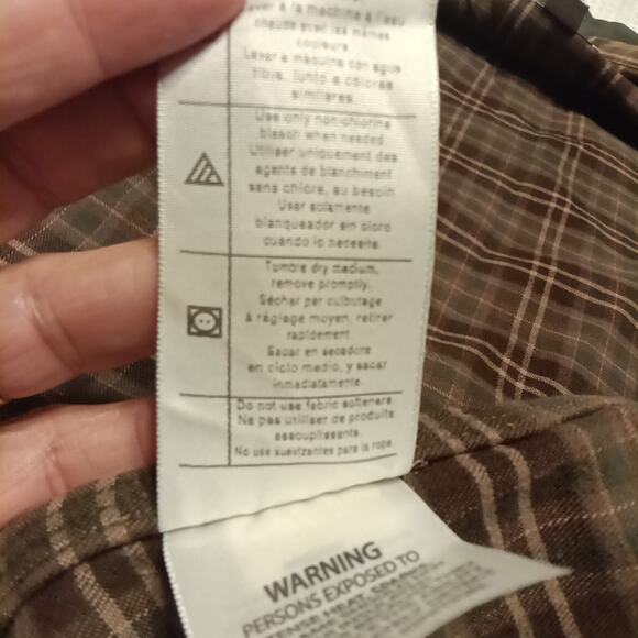 Carhartt 2XL Long Sleeve Shacket Green Flannel Lined Button Up Workwear C Pics - Picture 9 of 13